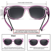 HAOLOTA Cat Eye Sunglasses Over Glasses Women SG0173