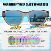 HAOLOTA Small Cat Eye Fit Over Sunglasses Women SG0171