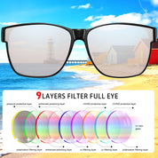 HAOLOTA Square Shades Fit-Over Sunglasses Men SG0174M