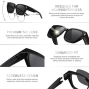 HAOLOTA Square Shapes Fit-Over Sunglasses SG0512