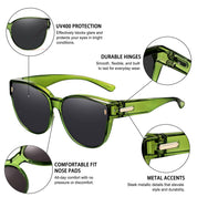 HAOLOTA Cat Eye Sunglasses Over Glasses Women SG0189