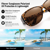 HAOLOTA Rhinestone Fit Over Sunglasses Women SG0107