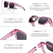 HAOLOTA Square Shapes Fit-Over Sunglasses SG0512
