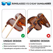 HAOLOTA Metal Frame Cat Eye Sunglasses Women SG1066