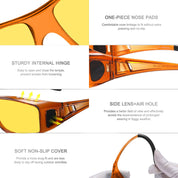 HAOLOTA Night Driving Over Glasses Men Women NV0311