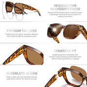 HAOLOTA Square Shapes Fit-Over Sunglasses SG0512