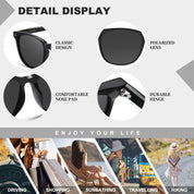 HAOLOTA 2pcs Classic Round Sunglasses Women SG8081-2P