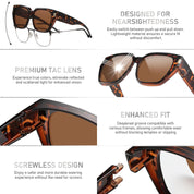 HAOLOTA Square Shapes Fit-Over Sunglasses SG0512