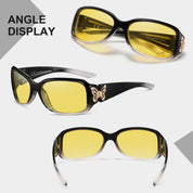 HAOLOTA Butterfly Night Driving Glasses Women NV0012