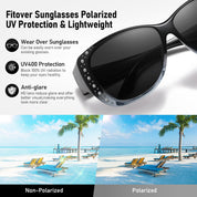 HAOLOTA Rhinestone Fit Over Sunglasses Women SG0107