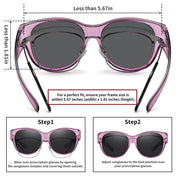 HAOLOTA Cat Eye Sunglasses Over Glasses SG0179