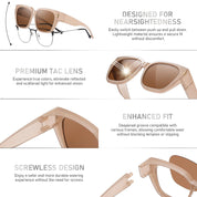 HAOLOTA Square Shapes Fit-Over Sunglasses SG0512