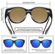 HAOLOTA Cat Eye Sunglasses Over Glasses SG0179