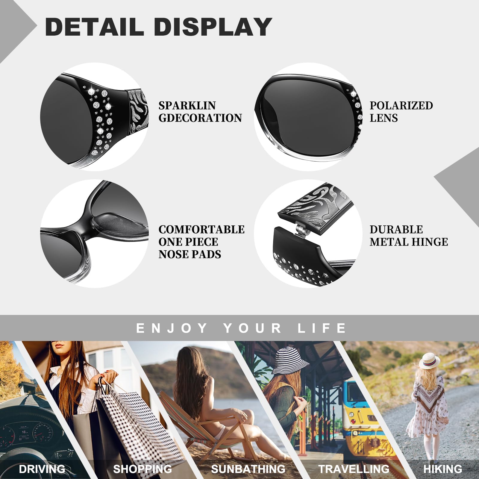 HAOLOTA Rhinestone Surround Sunglasses Women SG0008