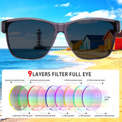 HAOLOTA Square Oversized Over Sunglasses Men SG0174L