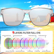 HAOLOTA Square Shades Fit-Over Sunglasses Men SG0174M