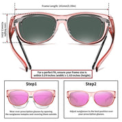 HAOLOTA Cat Eye Sunglasses Over Glasses Women SG0173