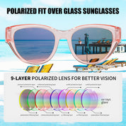 HAOLOTA Small Cat Eye Fit Over Sunglasses Women SG0171