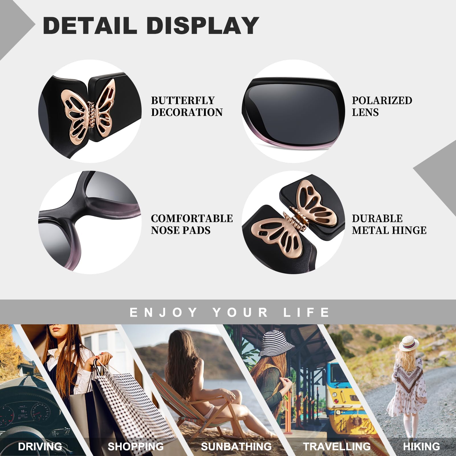 HAOLOTA Butterfly Design Sunglasses Women SG0012