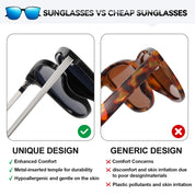 HAOLOTA Metal Frame Cat Eye Sunglasses Women SG1066