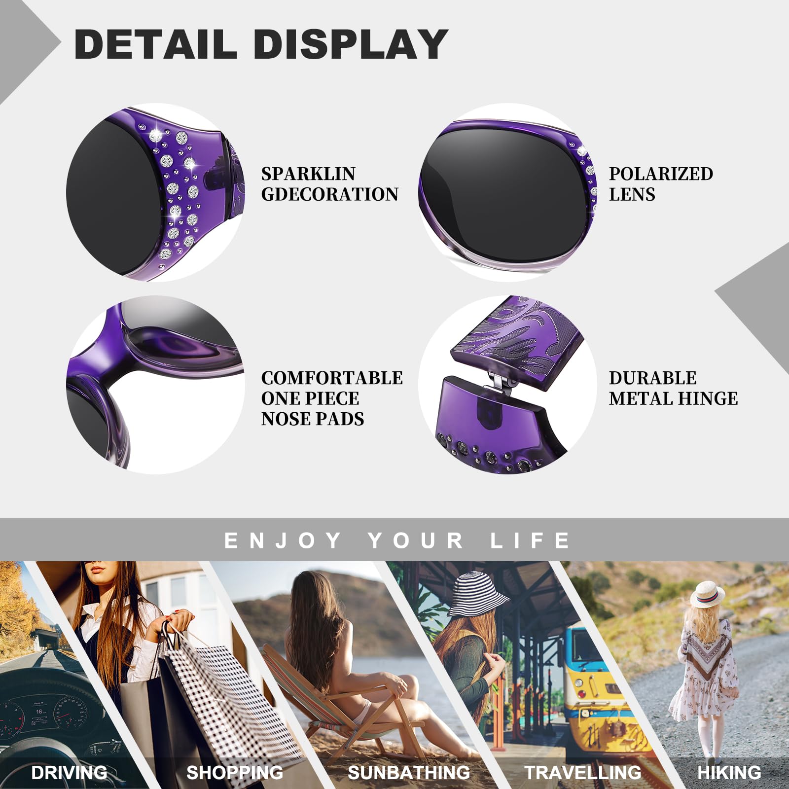 HAOLOTA Rhinestone Surround Sunglasses Women SG0008