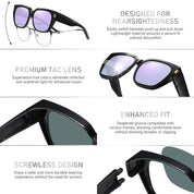 HAOLOTA Square Shapes Fit-Over Sunglasses SG0512