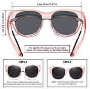 HAOLOTA Cat Eye Sunglasses Over Glasses SG0179