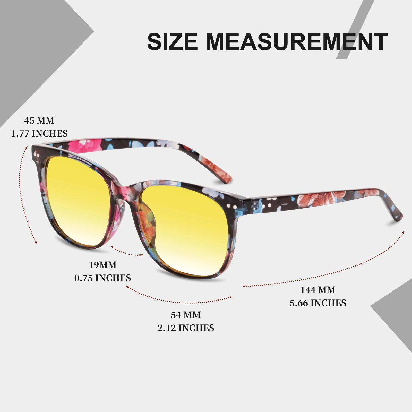 HAOLOTA Anti Glare Night Driving Glasses Women NV8081