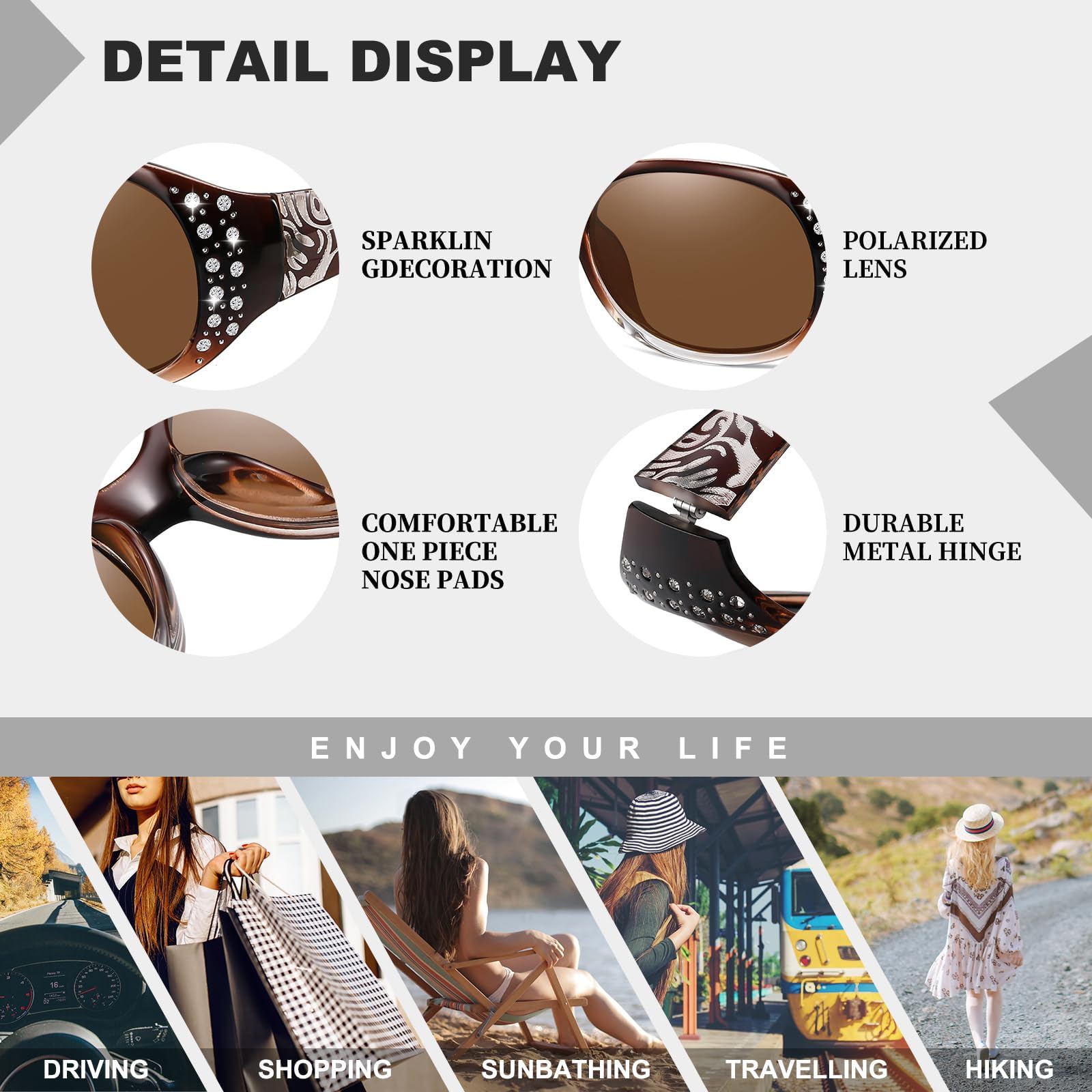 HAOLOTA Rhinestone Surround Sunglasses Women SG0008