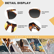 HAOLOTA 2pcs Classic Round Sunglasses Women SG8081-2P