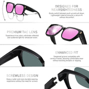 HAOLOTA Square Shapes Fit-Over Sunglasses SG0512