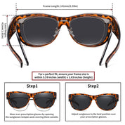 HAOLOTA Cat Eye Sunglasses Over Glasses Women SG0173