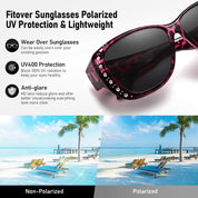 HAOLOTA Rhinestone Fit Over Sunglasses Women SG0107