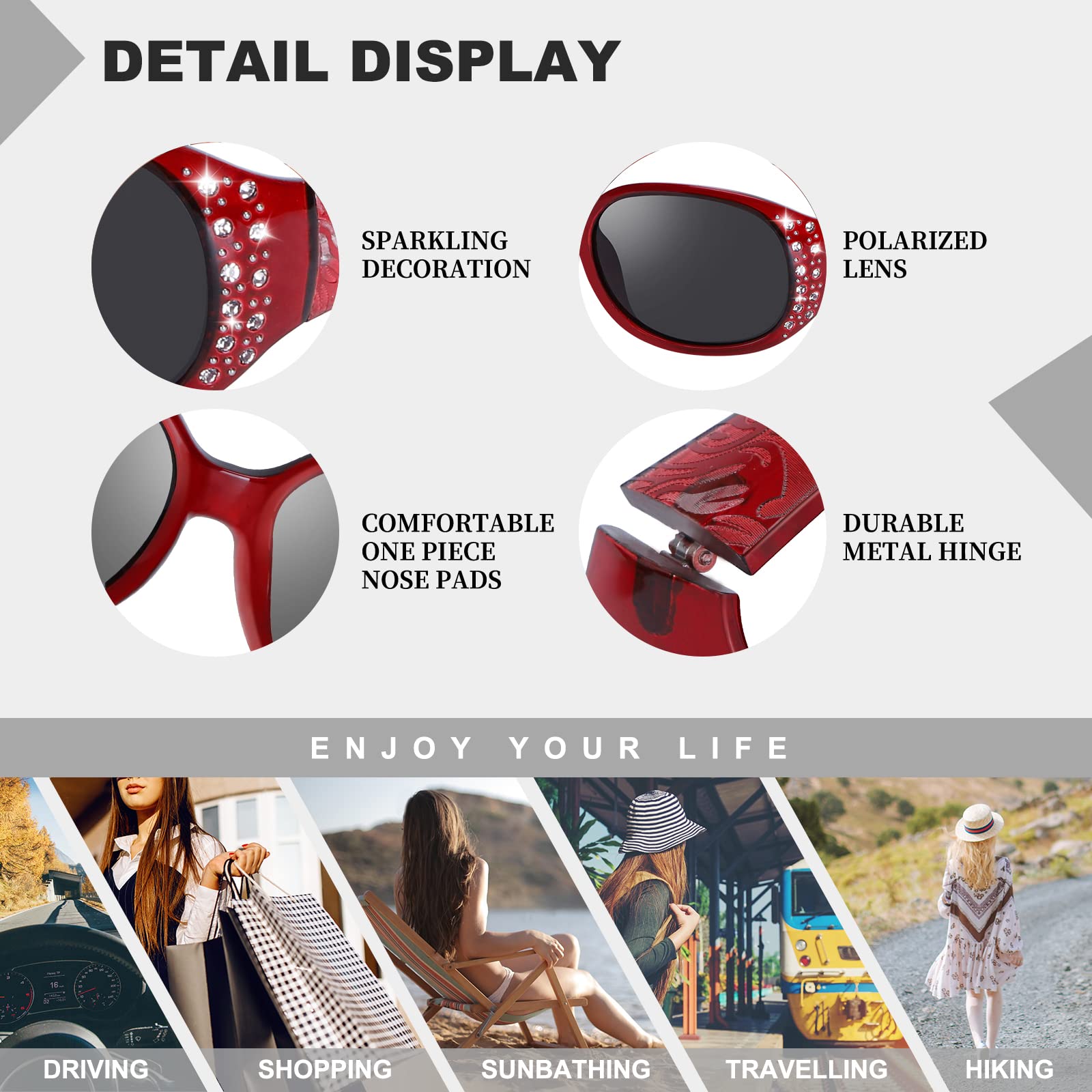 HAOLOTA Rhinestone Surround Sunglasses Women SG0008