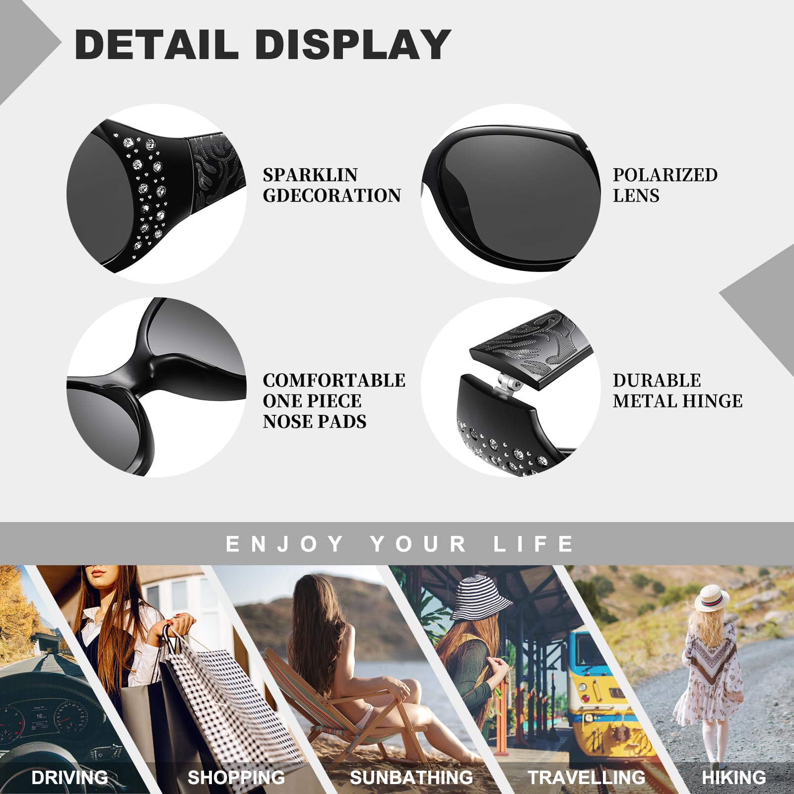 HAOLOTA Rhinestone Surround Sunglasses Women SG0008