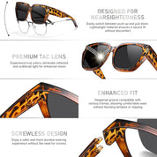 HAOLOTA Square Shapes Fit-Over Sunglasses SG0512
