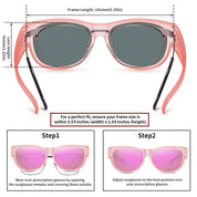 HAOLOTA Cat Eye Sunglasses Over Glasses Women SG0173