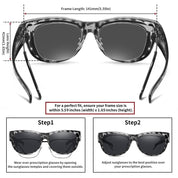 HAOLOTA Cat Eye Sunglasses Over Glasses Women SG0173
