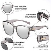HAOLOTA Cat Eye Sunglasses Over Glasses Women SG0189
