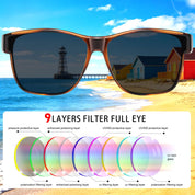 HAOLOTA Square Oversized Over Sunglasses Men SG0174L