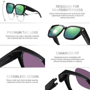 HAOLOTA Square Shapes Fit-Over Sunglasses SG0512
