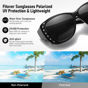 HAOLOTA Rhinestone Fit Over Sunglasses Women SG0107
