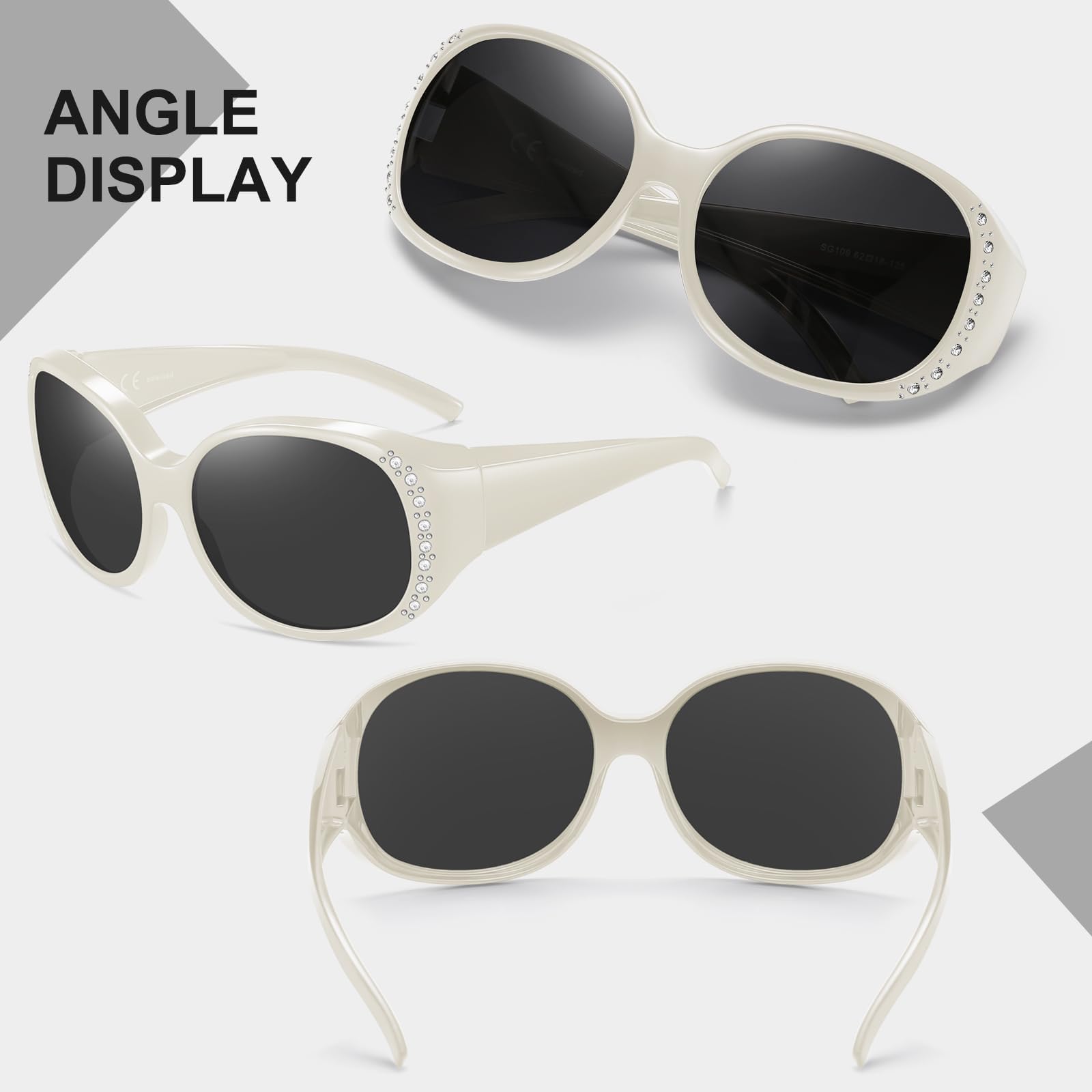 HAOLOTA Rhinestone Fit Over Sunglasses Women SG0108