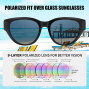 HAOLOTA Small Cat Eye Fit Over Sunglasses Women SG0171