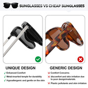 HAOLOTA Metal Frame Cat Eye Sunglasses Women SG1066