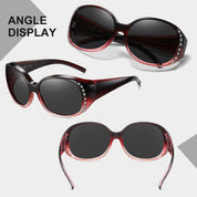 HAOLOTA Rhinestone Fit Over Sunglasses Women SG0108