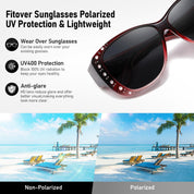 HAOLOTA Rhinestone Fit Over Sunglasses Women SG0107