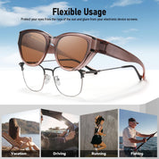 HAOLOTA Small Cat Eye Fit Over Sunglasses Women SG0171