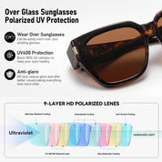 HAOLOTA Square Shapes Fit-Over Sunglasses SG0512