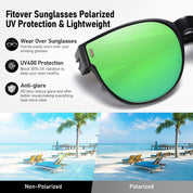 HAOLOTA Cat Eye Sunglasses Over Glasses Women SG0189